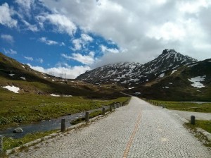 cobbles towards Gotthard Pass