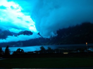 Sisikon - weather front moving in